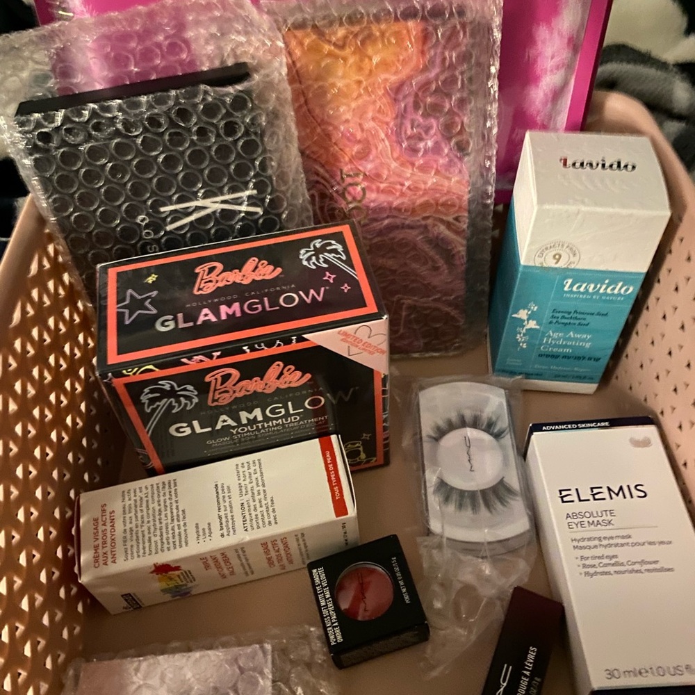 GLAMGLOW Barbie Pink Murad Natasha Denona Mac and more…name your price 4 Bundle!